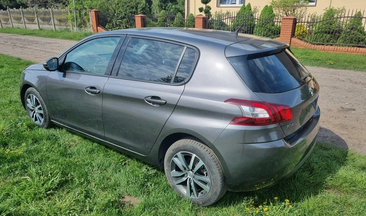 Peugeot 308 cena 29200 przebieg: 106500, rok produkcji 2016 z Słupca małe 56